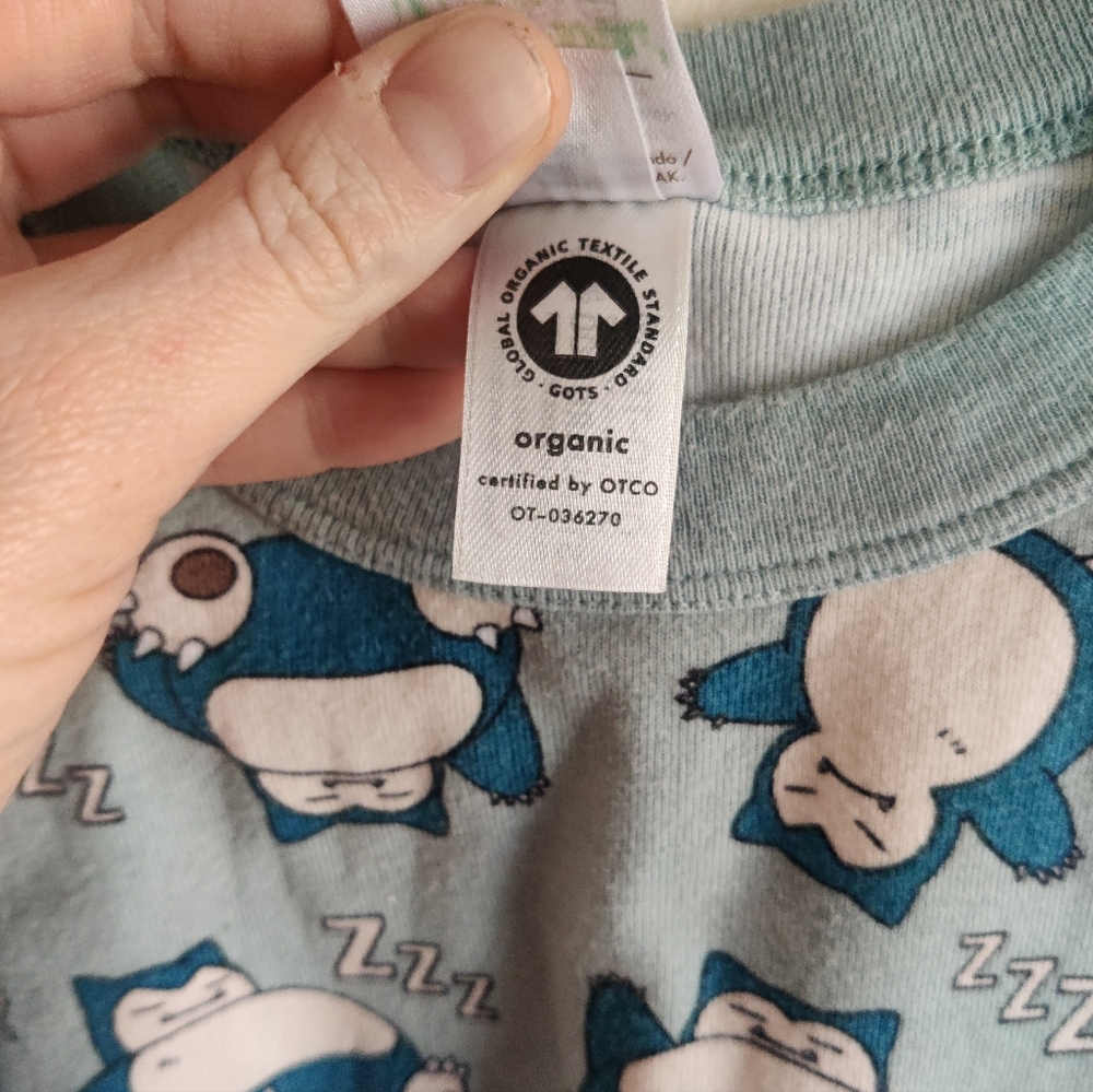 Hanna Anderson Pokemon Snorlax Pj Shirt - Picture 3 of 4